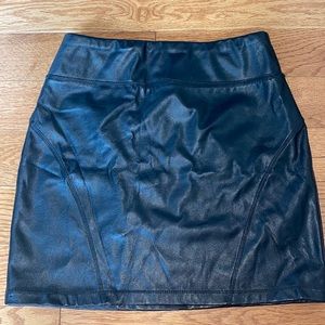 Faux Leather Skirt